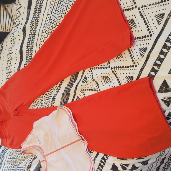 Athletic set happily gray flares with vintage Everlast top - Picture 2 of 8